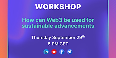 How can web3 be used for sustainable advancements?