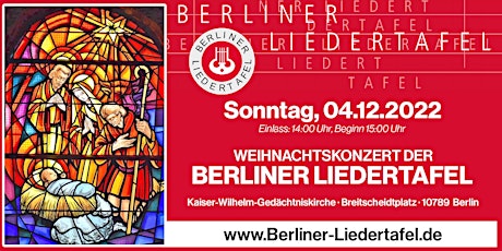 Weihnachtskonzert 2022 der Berliner Liedertafel e.V.