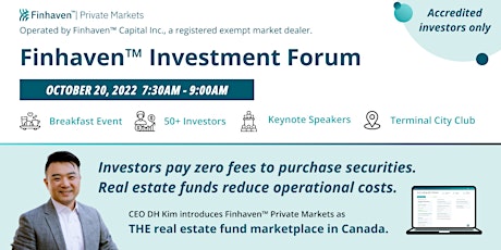 Finhaven Investment Forum 2022 - Breakfast Event