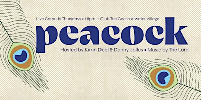 Primaire afbeelding van Peacock: A Comedy Show at Club Tee Gee
