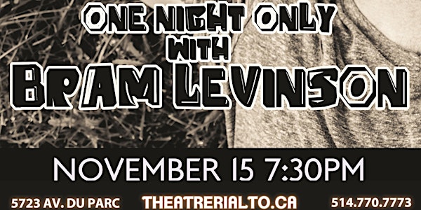 We're Still Here - One Night Only with Bram Levinson