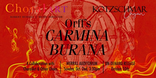 Orff's Carmina Burana with Kotzschmar Organ, ChoralArt, and Local Choirs