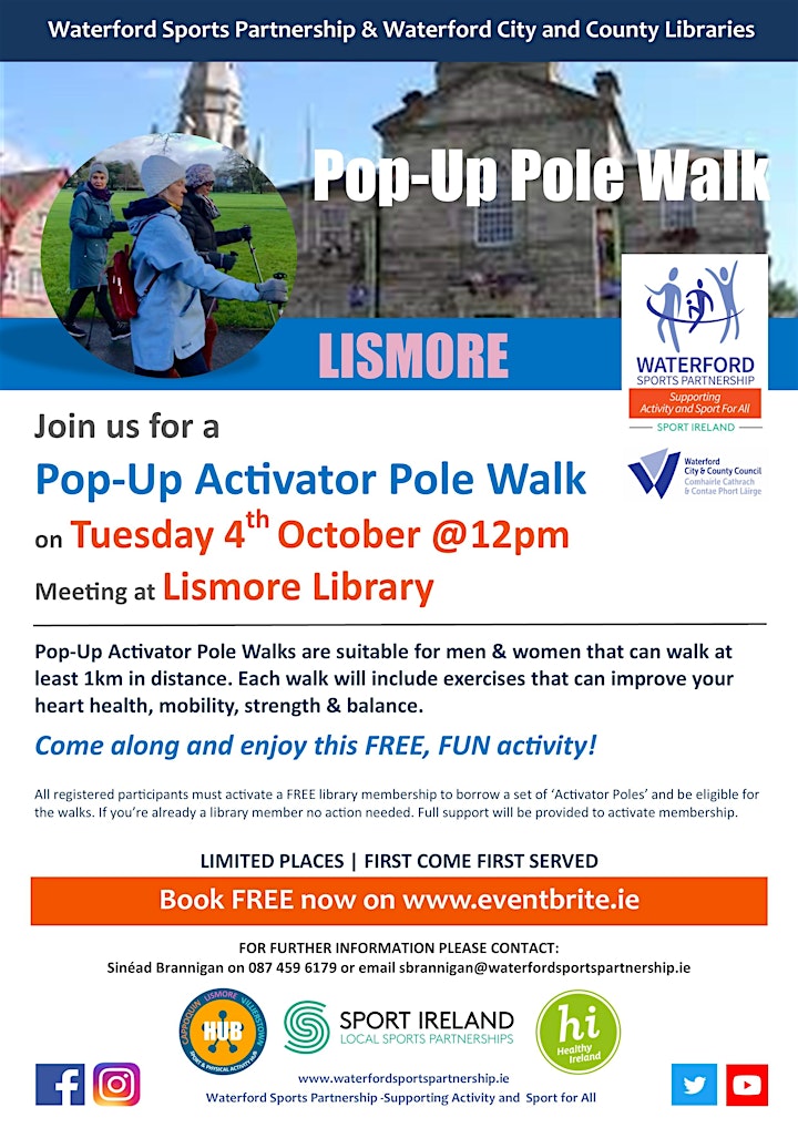 Pop Up Activator Pole Walk Lismore Library - 4th October 2022 image