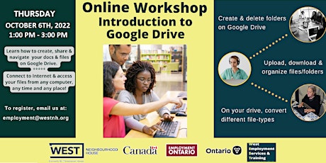 Intro to Google Drive -online Workshop. Get prepared for the digital world.