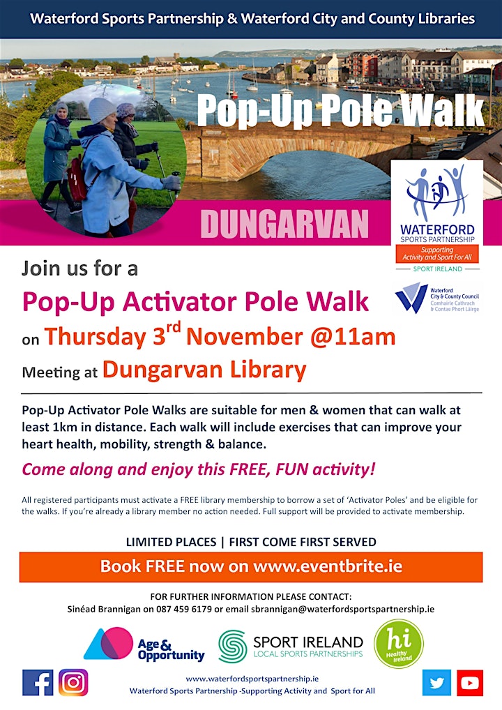 Pop Up Activator Pole Walk Dungarvan Library - 3rd November 2022 image
