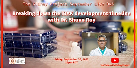 The Kidney Project Sept Q&A: Breaking Down the iBAK Development Timeline