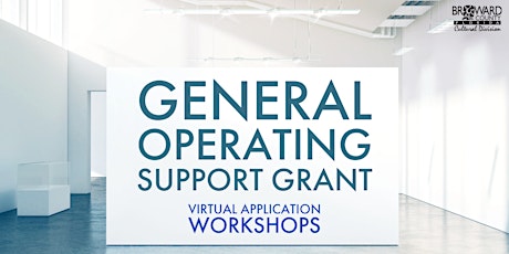 Operating Support Grant: Virtual Application Workshop