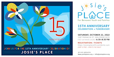 Josie’s Place 15th Anniversary Celebration & Fundraiser