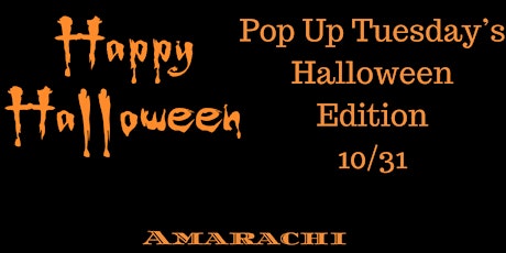 Pop Up Tuesday’s Halloween Edition  primary image