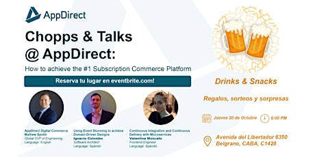 Imagen principal de Chopps & Talks @ AppDirect