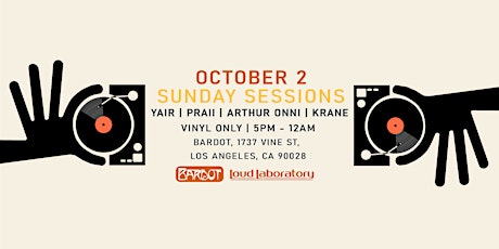 Sunday Sessions at Bardot Hollywood (Vinyl Only)