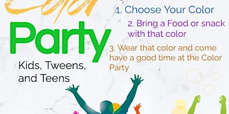 Color Party- Kids Tweens and Teens