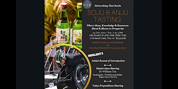 Soju & Anju Tasting [Highlight: Masterclass Sharing by Dr. William Tan]
