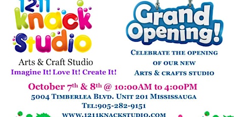 Grand Opening Twelve Eleven Knack Studio - Arts & Craft Studio  primary image
