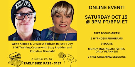 Learn How To Write A Bestselling Book and Create A Hit Podcast!