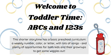 Toddler Time: ABCs and 123s