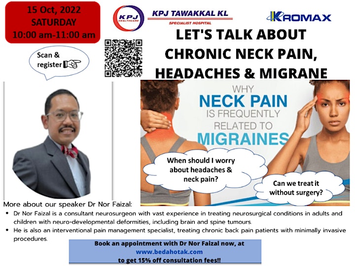 Chronic neck pain, headache and migraine.   Can we treat it without surgery image