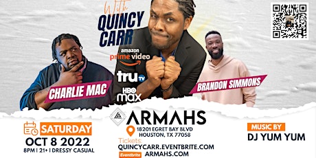 QUINCY CARR featuring CHARLIE MAC and BRANDON SIMMONS Live @ ARMAHS