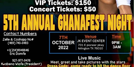GhanaFest 2022 Friday Night Concert: Akwaboah, Fameye, Nana NYC & Aakosya