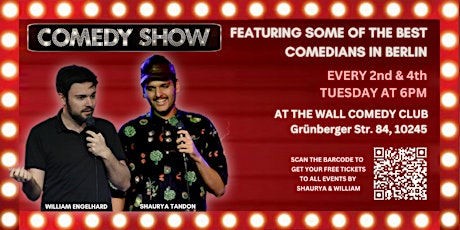 FREE English Stand-Up Comedy Show + FREE SHOTS: After Work Comedy