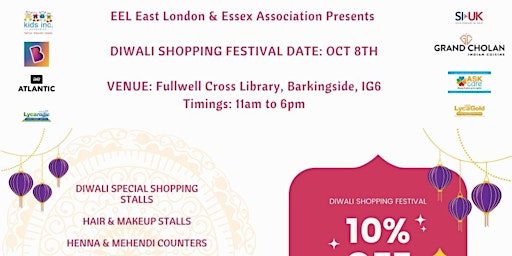 EEL Essex & East London - Diwali Shopping Festival