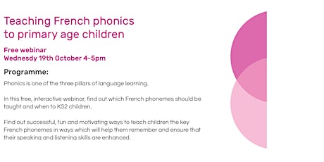 Teaching French phonics to primary age children primary image