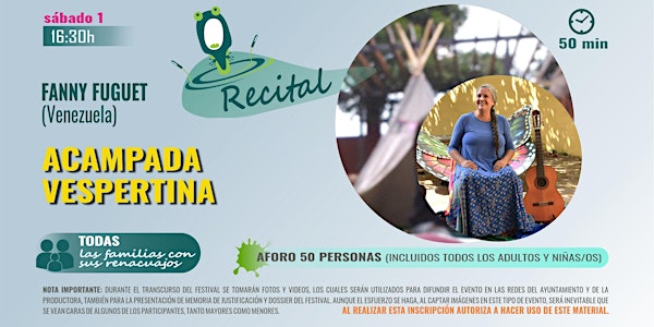 RENACUAJO FEST | Recital "Acampada vespertina" con Fanny Fuguet