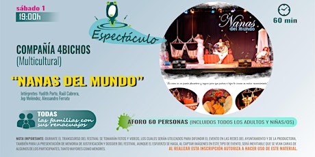RENACUAJO FEST | Espectáculo "Nanas del Mundo" con 4Bichos