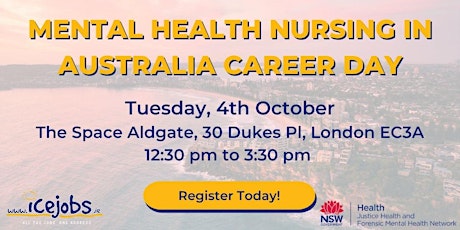 Mental Health Nursing in Australia Career Day (London)