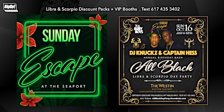 ALL BLACK DAY PARTY AT SUNDAY ESCAPE