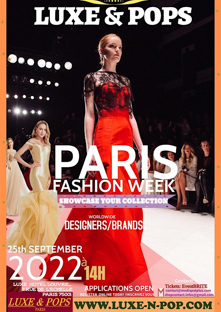 Image pour LUXE & POPS Paris FASHION WEEK (promo) 