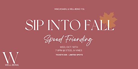 Lethbridge: Sip into Fall: Speed-FRIENDing