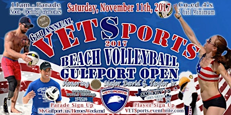 6th Annual VETSports Beach Volleyball Gulfport Open primary image