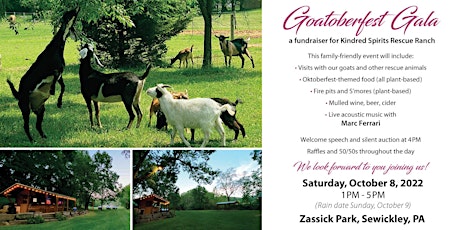 Goatoberfest Gala - A Fundraiser for Kindred Spirits Rescue Ranch