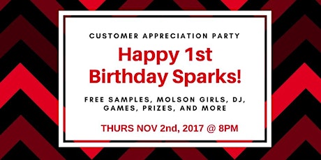 Sparks One Year Anniversary Party primary image