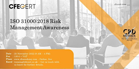 ISO 31000:2018 Risk Management Awareness  - ₤130