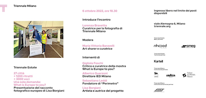 Immagine What is Europe to you?, incontro in Triennale