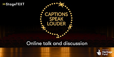 Captions Speak Louder exhibition talks