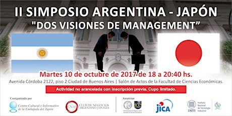 Imagen principal de SEGUNDO SIMPOSIO ARGENTINA - JAPóN  DOS VISIONES DE MANAGEMENT