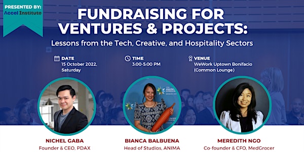Fundraising for Ventures & Projects: Tech, Creative, & Hospitality Sectors