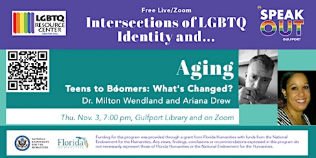 SpeakOut: The Intersection of LGBTQ Identity and Aging LIVE and on ZOOM