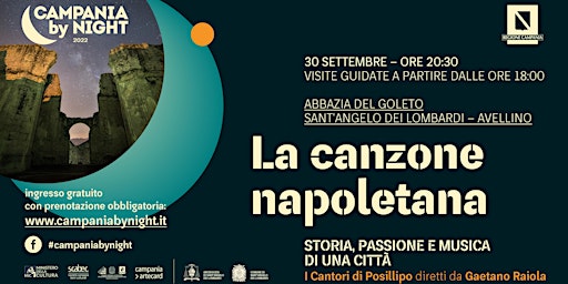 La canzone napoletana | biglietto per il concerto dei Cantori di Posillipo
