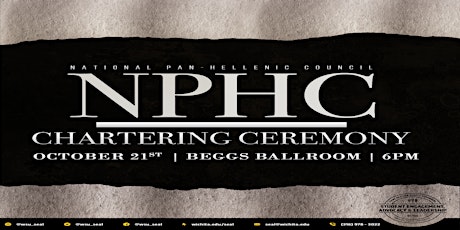 NPHC Chartering Ceremony