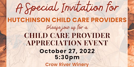 Hutchinson Child Care Provider Appreciation Event
