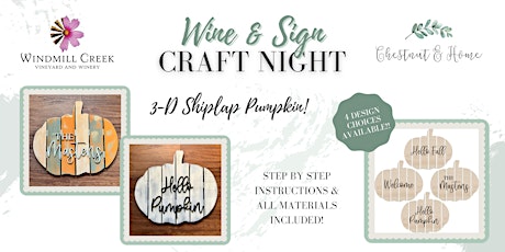 Wine & Sign - Craft night with Chestnut & Home