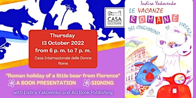 A book presentation: “Le vacanze romane del cinghialino di Firenze” (“Roman