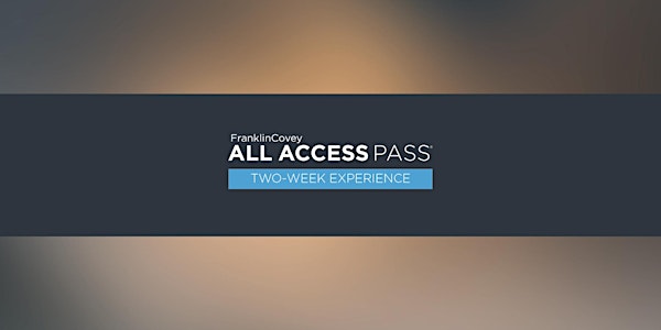 All Access Pass Experience - Webinar