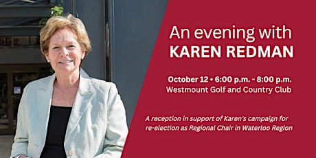 An Evening with Karen Redman - In Support Of Karen's Re-Election Campaign