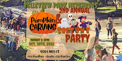 Belleview Park Neighbors' 2nd Annual Pumpkin Carving + Costume Party