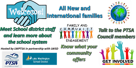 NEW AND INTERNATIONAL FAMILIES WELCOME EVENT 2018 primary image